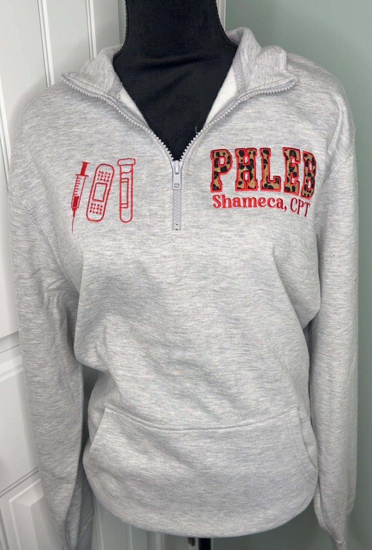 Phlebotomist Pocket Quarter Zip