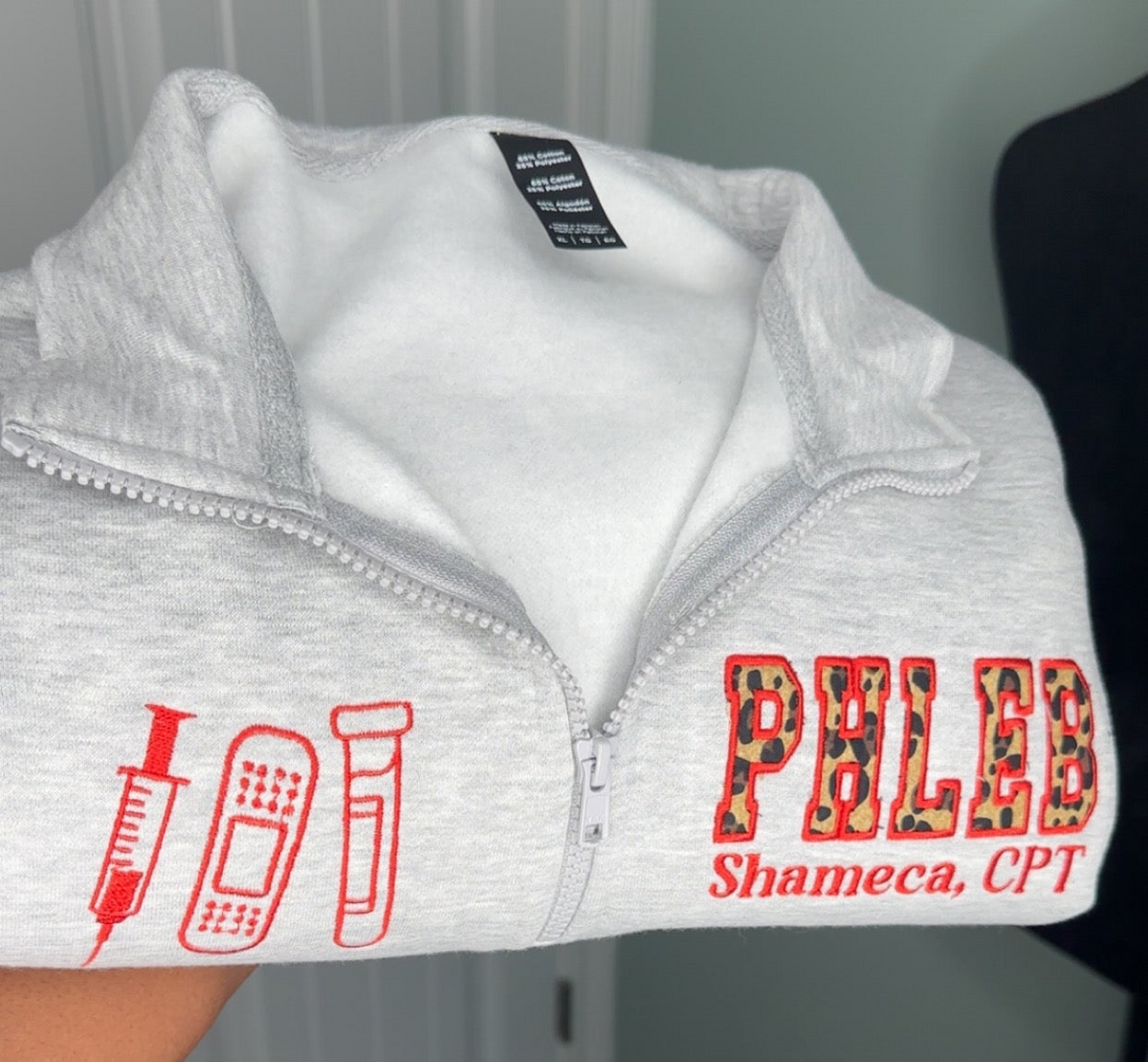 Phlebotomist Pocket Quarter Zip