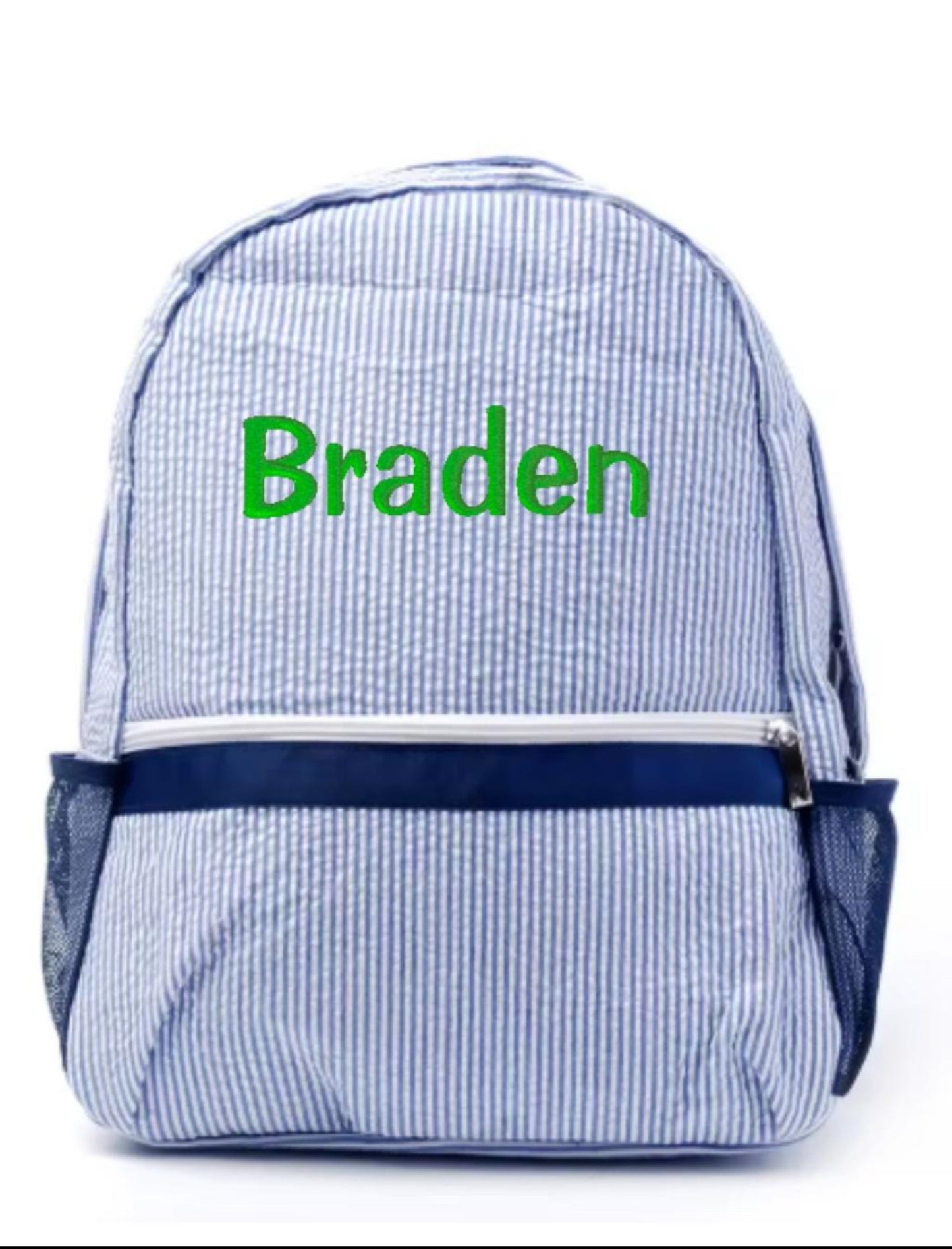 Seersucker Backpack
